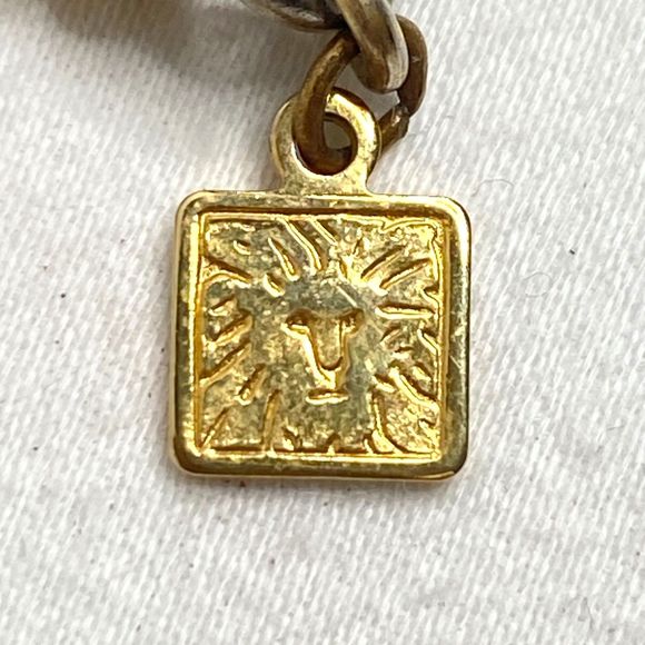 Anne Klein Station Choker Necklace Burnished Knots Over Gold Tone Ball Beads - Picture 6 of 9